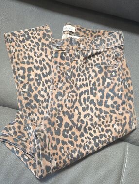 ❤️5for$25 GAP Leopard Print High-Rise Skinny Jeans - Brown Black